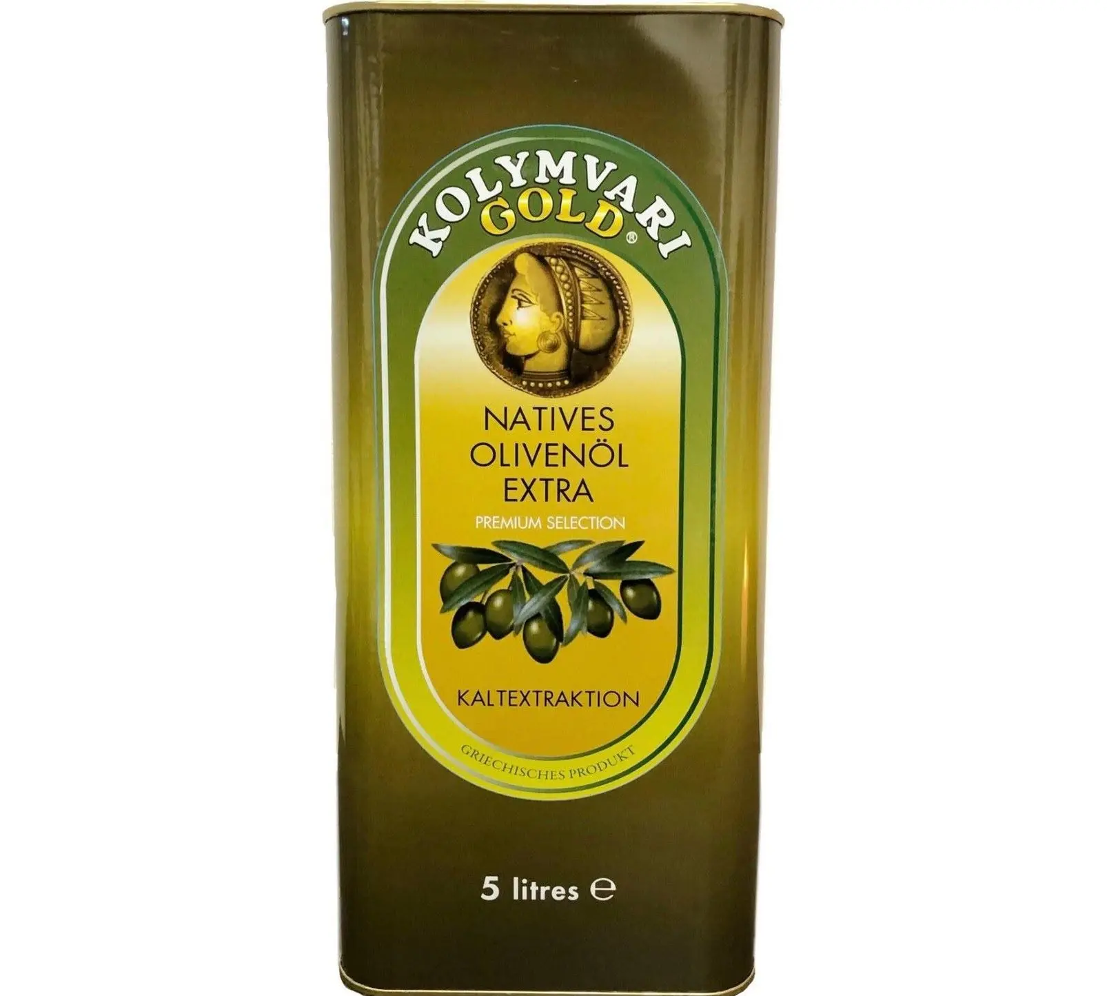 5 litre Kolymvari Gold extra virgin olive oil tin