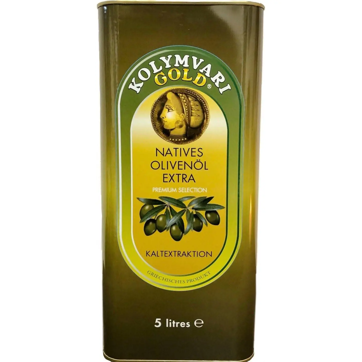 5 litre Kolymvari Gold extra virgin olive oil tin
