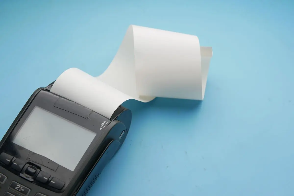 Till roll for card and receipt machines
